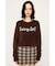 【LIMITED ITEM】SHAGGY YARN LOGO C／N トップス