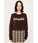 【LIMITED ITEM】SHAGGY YARN LOGO C／N トップス