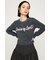 【LIMITED ITEM】SHAGGY YARN LOGO C／N トップス