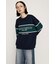 BLOCKING LINE LOGO SW トップス