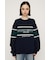 BLOCKING LINE LOGO SW トップス