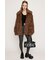 BIG COLLAR FUR コート