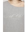 OFF SHOULDER LOGO トップス