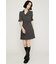 ASYMMETRY PLEATS ショートワンピース
