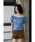 PUFF SLEEVES WOVEN トップス