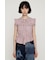 ASYMMETRY SHIRRING トップス