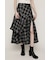 PLAID FLARE DESIGN スカート