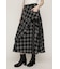 PLAID FLARE DESIGN スカート