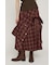 PLAID FLARE DESIGN スカート