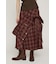 PLAID FLARE DESIGN スカート