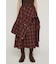 PLAID FLARE DESIGN スカート