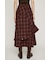 PLAID FLARE DESIGN スカート