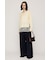 LACE TRIM V NECK KNIT トップス