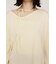 LACE TRIM V NECK KNIT トップス