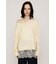 LACE TRIM V NECK KNIT トップス