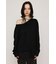 LACE TRIM V NECK KNIT トップス