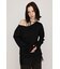 LACE TRIM V NECK KNIT トップス