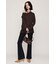 LACE TRIM V NECK KNIT トップス
