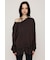 LACE TRIM V NECK KNIT トップス