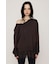 LACE TRIM V NECK KNIT トップス
