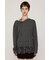 LACE TRIM V NECK KNIT トップス
