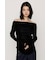【SNSで話題！】OFF SHOULDER VELOUR トップス