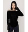 【SNSで話題！】OFF SHOULDER VELOUR トップス