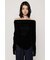 【SNSで話題！】OFF SHOULDER VELOUR トップス