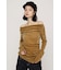 【SNSで話題！】OFF SHOULDER VELOUR トップス
