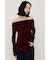【SNSで話題！】OFF SHOULDER VELOUR トップス