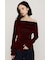 【SNSで話題！】OFF SHOULDER VELOUR トップス