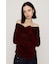 【SNSで話題！】OFF SHOULDER VELOUR トップス