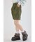 ヴィンテージフェイクレザーハーフパンツ