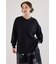 梨地VネックロングスリーブTシャツ