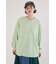 梨地VネックロングスリーブTシャツ
