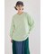 梨地VネックロングスリーブTシャツ