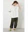 ピグメントルーズオフショルTシャツ