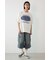 エンボスデニムロゴTシャツ