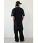エンボスデニムロゴTシャツ