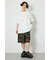 【UNISEX】クレヨンタッチ同色発泡プリントTシャツ