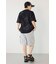 【UNISEX】クレヨンタッチ同色発泡プリントTシャツ