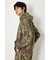 (UNISEX)SHARE パターンスタンドネックジップパーカー