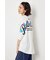 フラワースクリプトロゴ5分袖Tシャツ