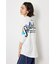 フラワースクリプトロゴ5分袖Tシャツ
