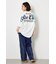 フラワースクリプトロゴ5分袖Tシャツ