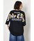 フラワースクリプトロゴ5分袖Tシャツ