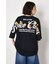 フラワースクリプトロゴ5分袖Tシャツ