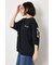 フラワースクリプトロゴ5分袖Tシャツ