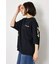 フラワースクリプトロゴ5分袖Tシャツ