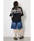 フラワースクリプトロゴ5分袖Tシャツ